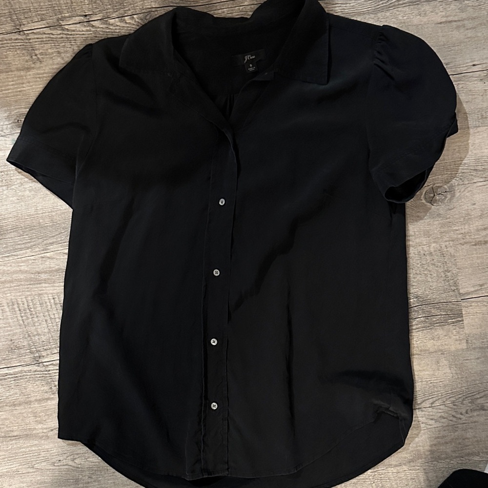 J. Crew Charcoal Short Sleeve Shirt